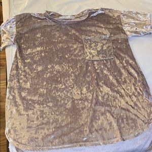 Fancy oversized velvet shirt